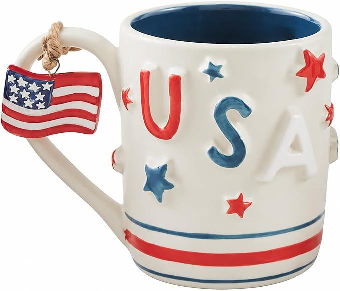 Mud Pie USA Americana Mug Set, 15 oz, America 250 Mug | Amazon (US)