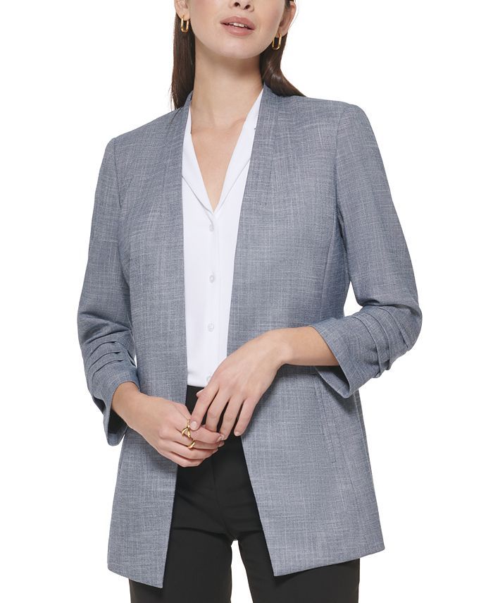 Women's Open Front 3/4 Sleeve Jacket | Macys (US)