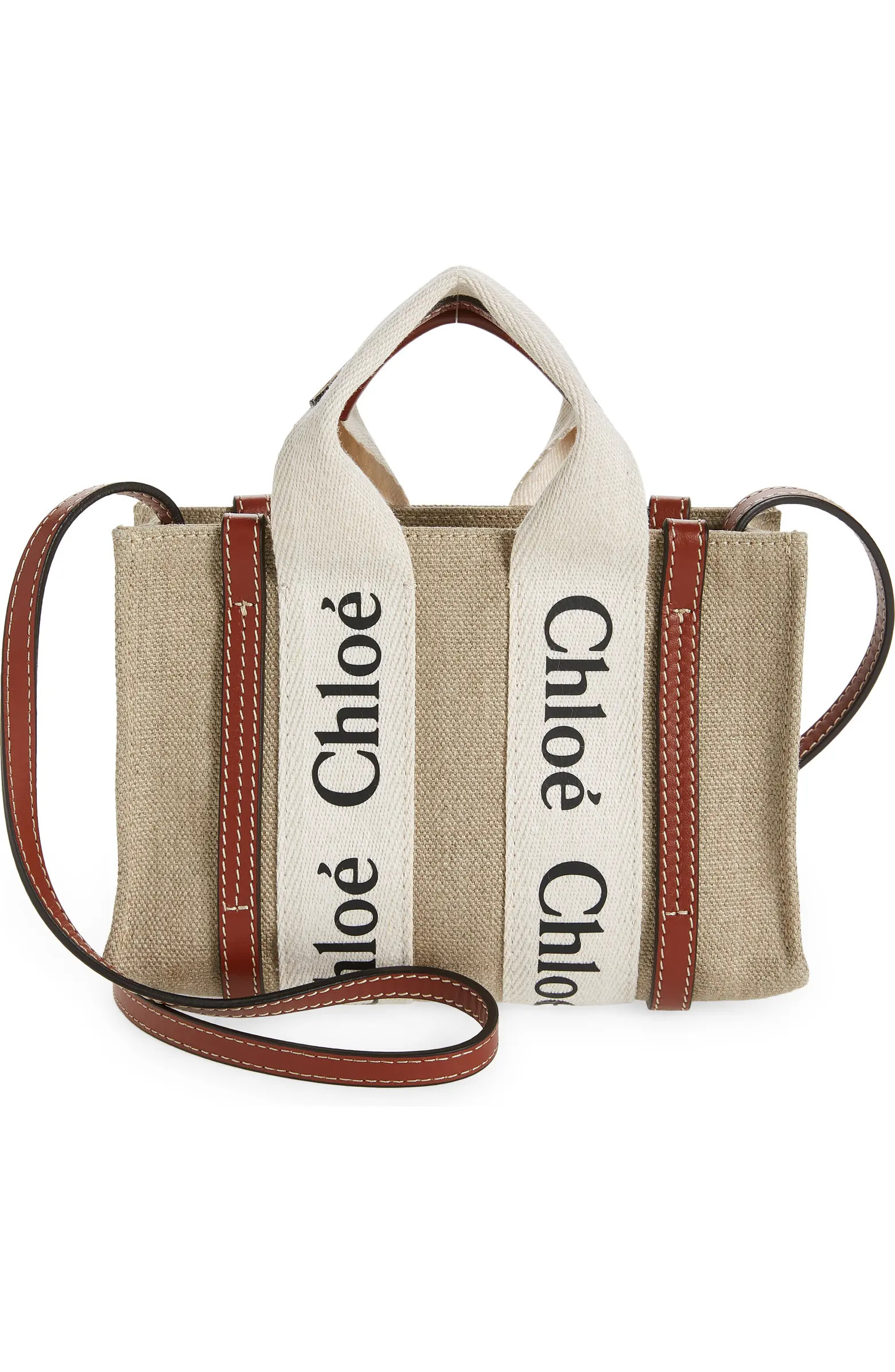 Mini Woody Logo Strap Canvas Tote | Nordstrom