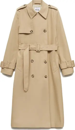 MANGO Cotton Blend Trench Coat | Nordstrom | Nordstrom
