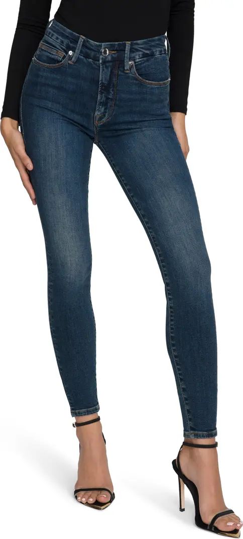 Good Legs Deep-V High Waist Ankle Skinny Jeans | Nordstrom