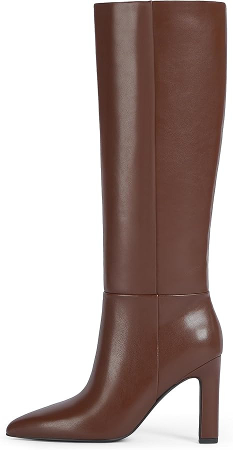 Knee High Boots Women Pointed Toe Chunky High Heel Tall Boots for Women Block Fall Long Knee High... | Amazon (US)