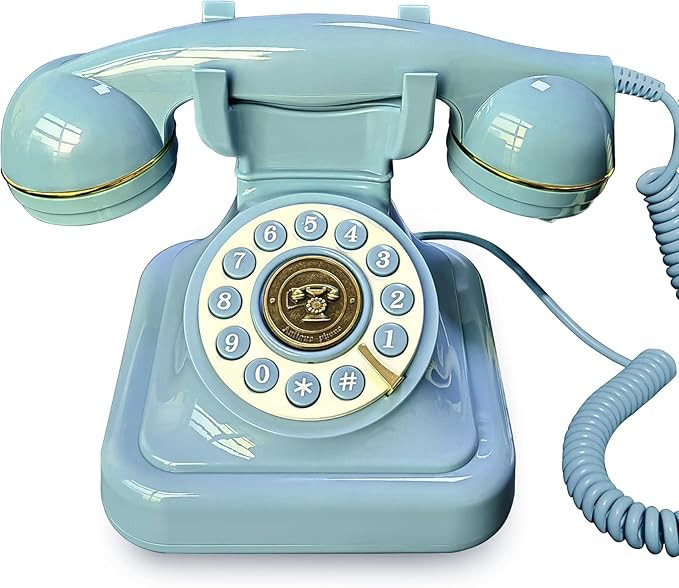 Vintage Landline Phone, Classic Exterior Design, Retro Desk Corded Dial Telephone, with Redial Fu... | Amazon (US)