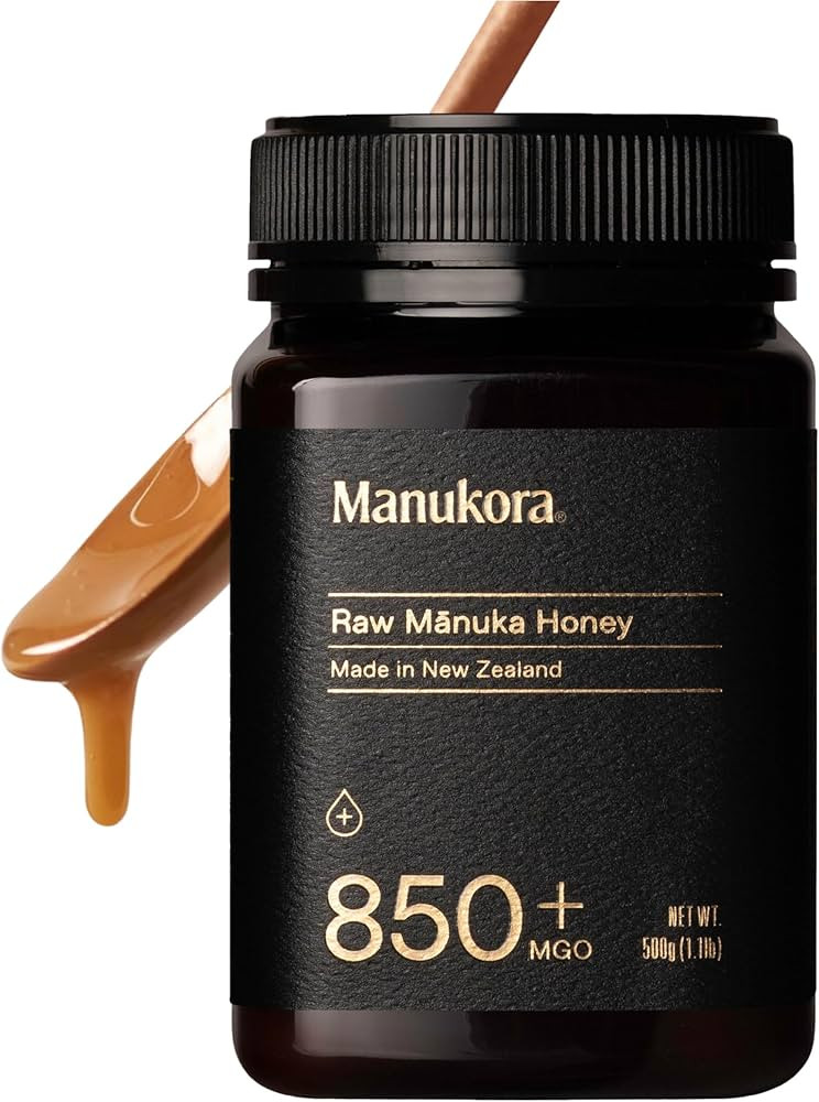 Manukora Raw Manuka New Zealand Honey MGO 850+, Non-GMO, Monofloral, 3rd-Party Tested, Glyphosate... | Amazon (US)