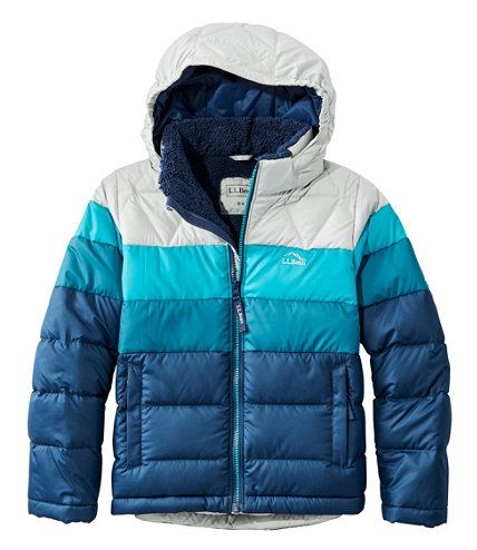 Kids' L.L.Bean Down Jacket, Colorblock | L.L. Bean