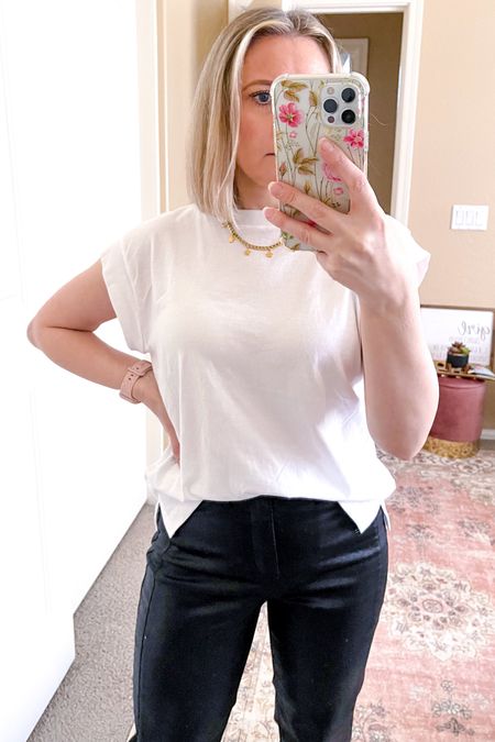 Love this tee from Target. So comfy! True to size and available in many colors. 



Target tee, target t-shirt, summer outfit, white t-shirt, white tee 

#LTKover40 #LTKstyletip 

#LTKOver40 #LTKSeasonal #LTKFindsUnder50