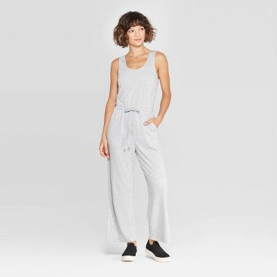 Women's Sleeveless Scoop Neck Knit Jumpsuit - A New Day™ | Target