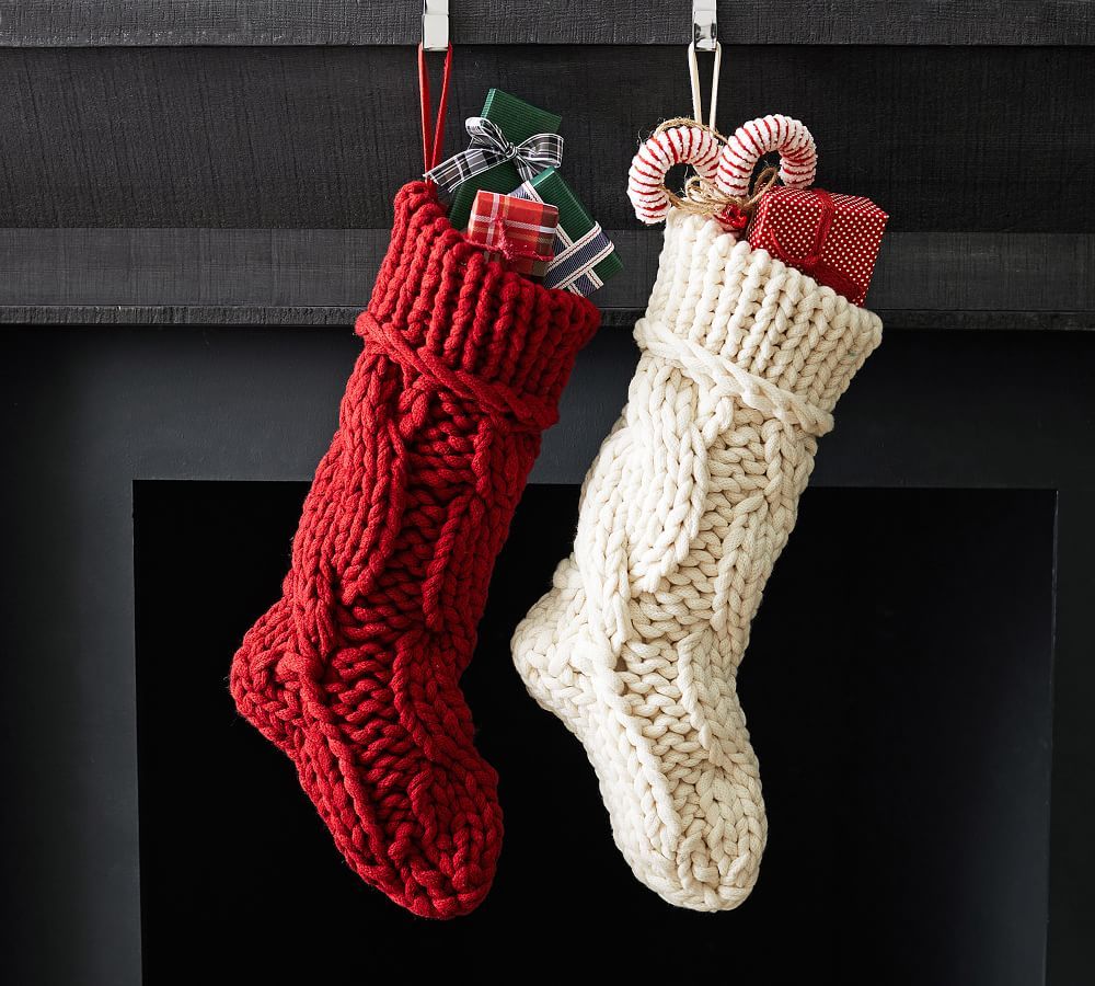 Colossal Knit Stockings | Pottery Barn (US)