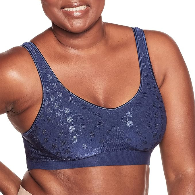 Bali womens Comfort Revolution Shaping Wirefree Bra, In the Navy Dot, Medium US at Amazon Women... | Amazon (US)