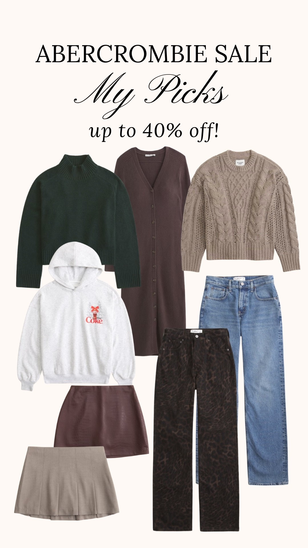 My Abercrombie sale picks! 

#LTKHoliday #LTKGiftGuide #LTKSaleAlert