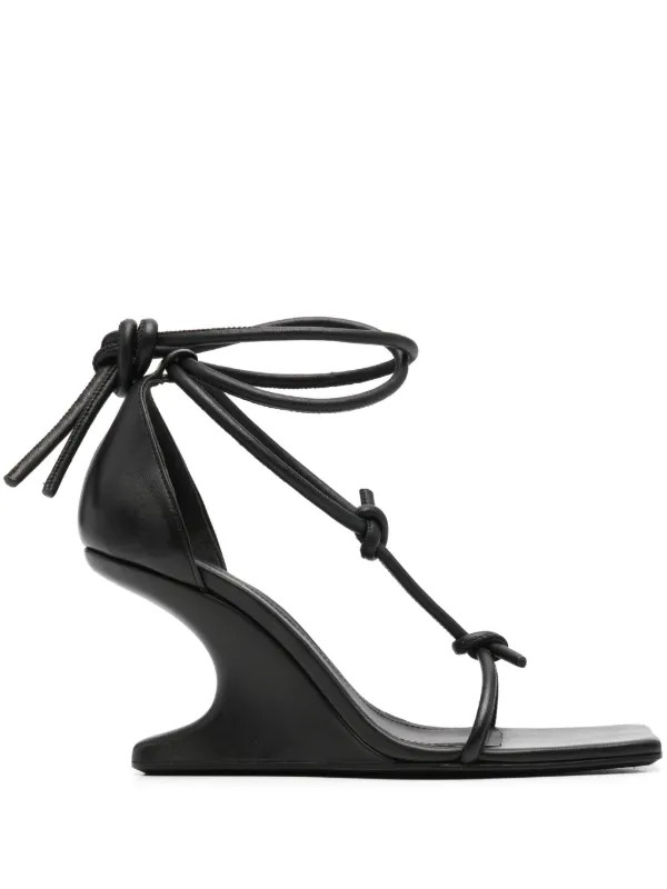 Rick Owens 80mm Cantilever Sandals | Black | FARFETCH | Farfetch Global