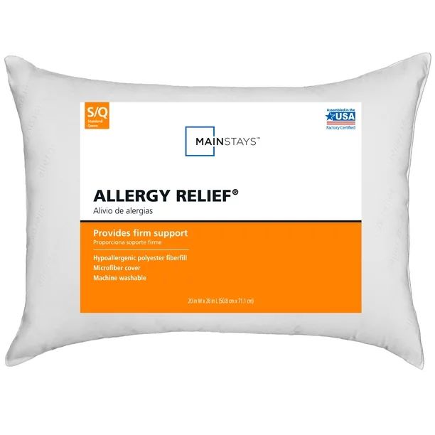 Mainstays Allergy Relief Bed Pillow | Walmart (US)