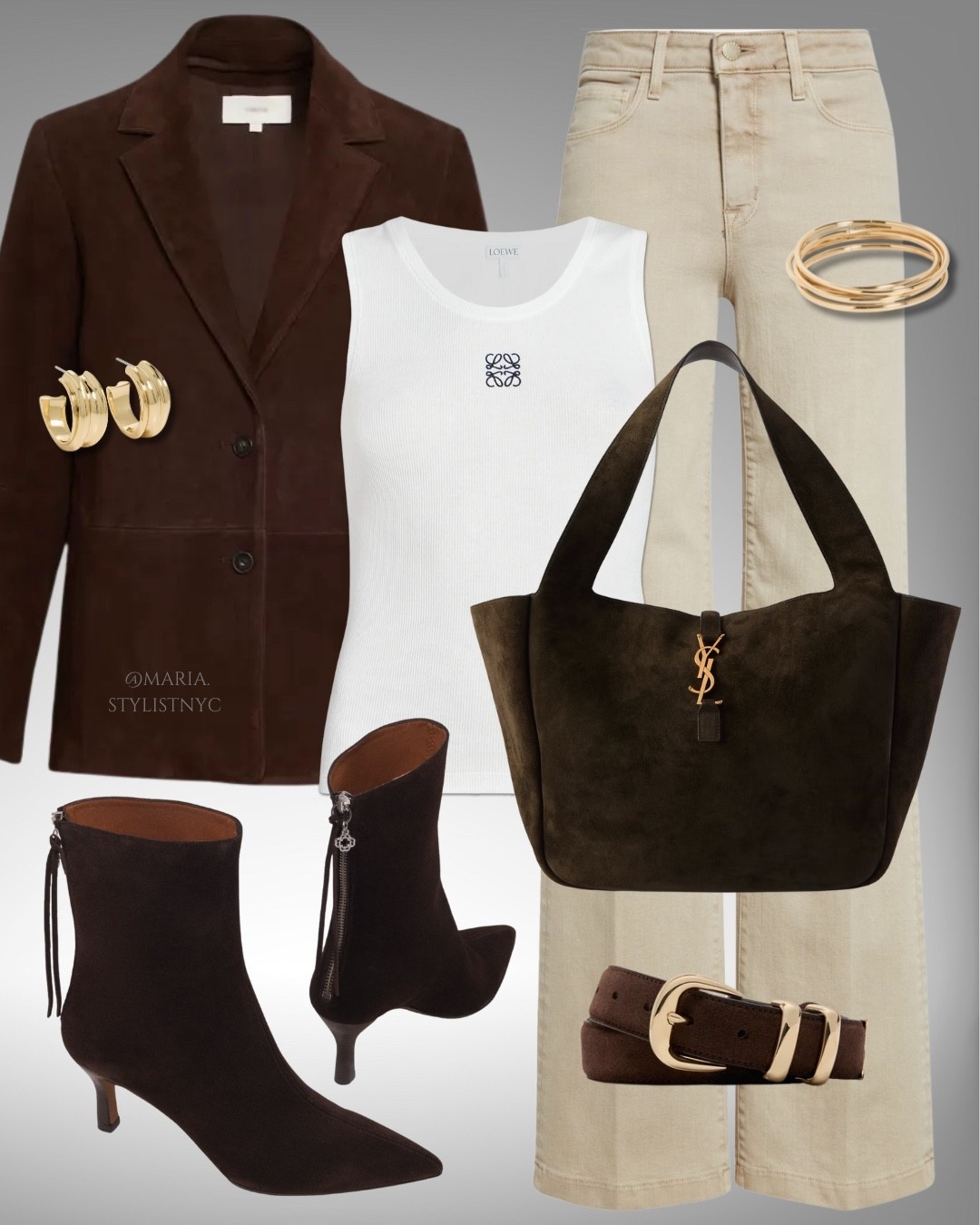 Suede Season 🤎🍂✨
Suede Blazer + Beige Jeans + Boots 🤎✨

#LTKItBag #LTKShoeCrush #LTKStyleTip