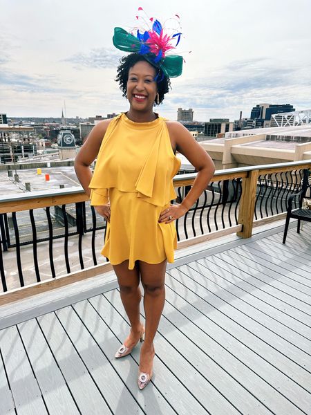 Yellow dress | fascinator | headpiece | date night dress | Kentucky derby outfit 

#LTKFestival #LTKfindsunder100 #LTKstyletip