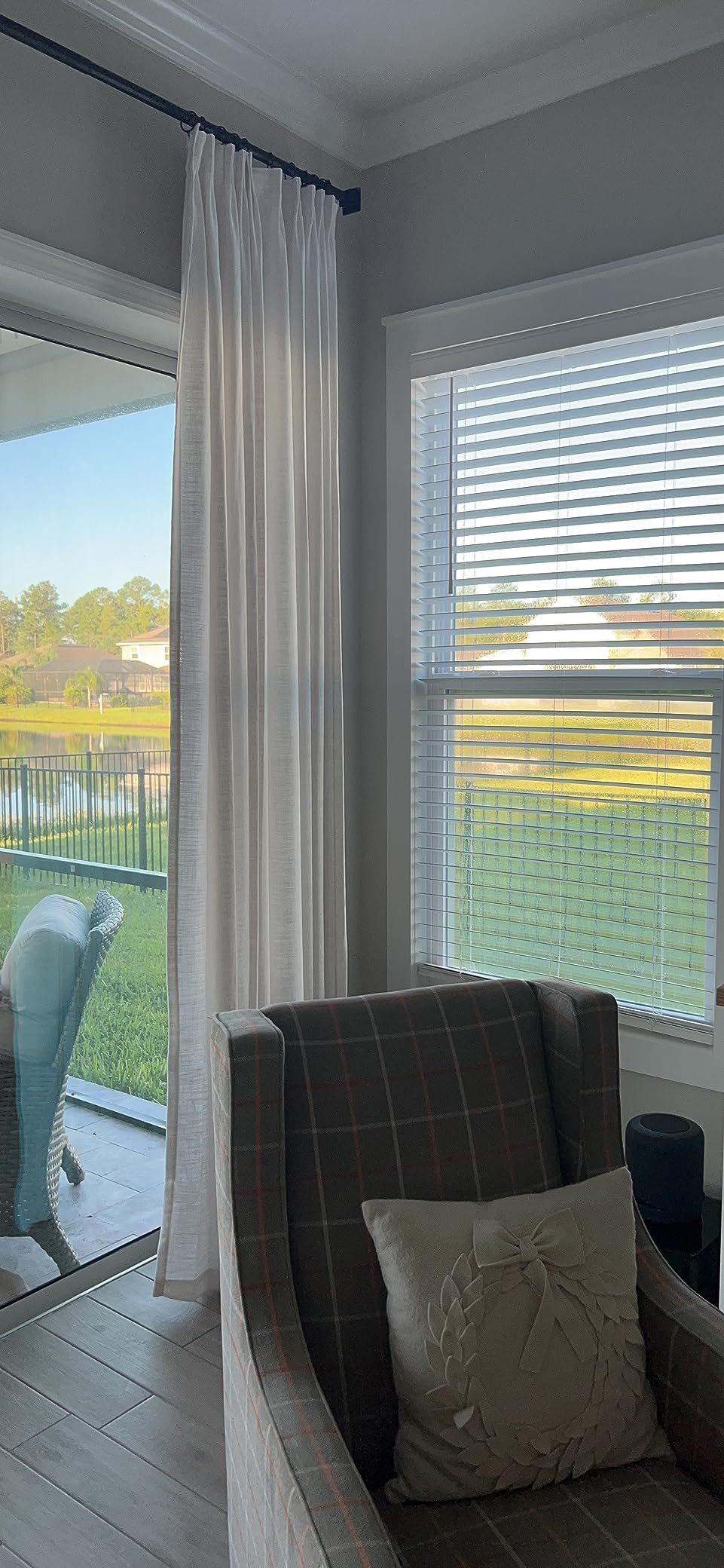 TWOPAGES 52 W x 84 L inch Pinch Pleat Unlined Darkening Drape Faux Linen Curtain Drapery for Livi... | Amazon (US)