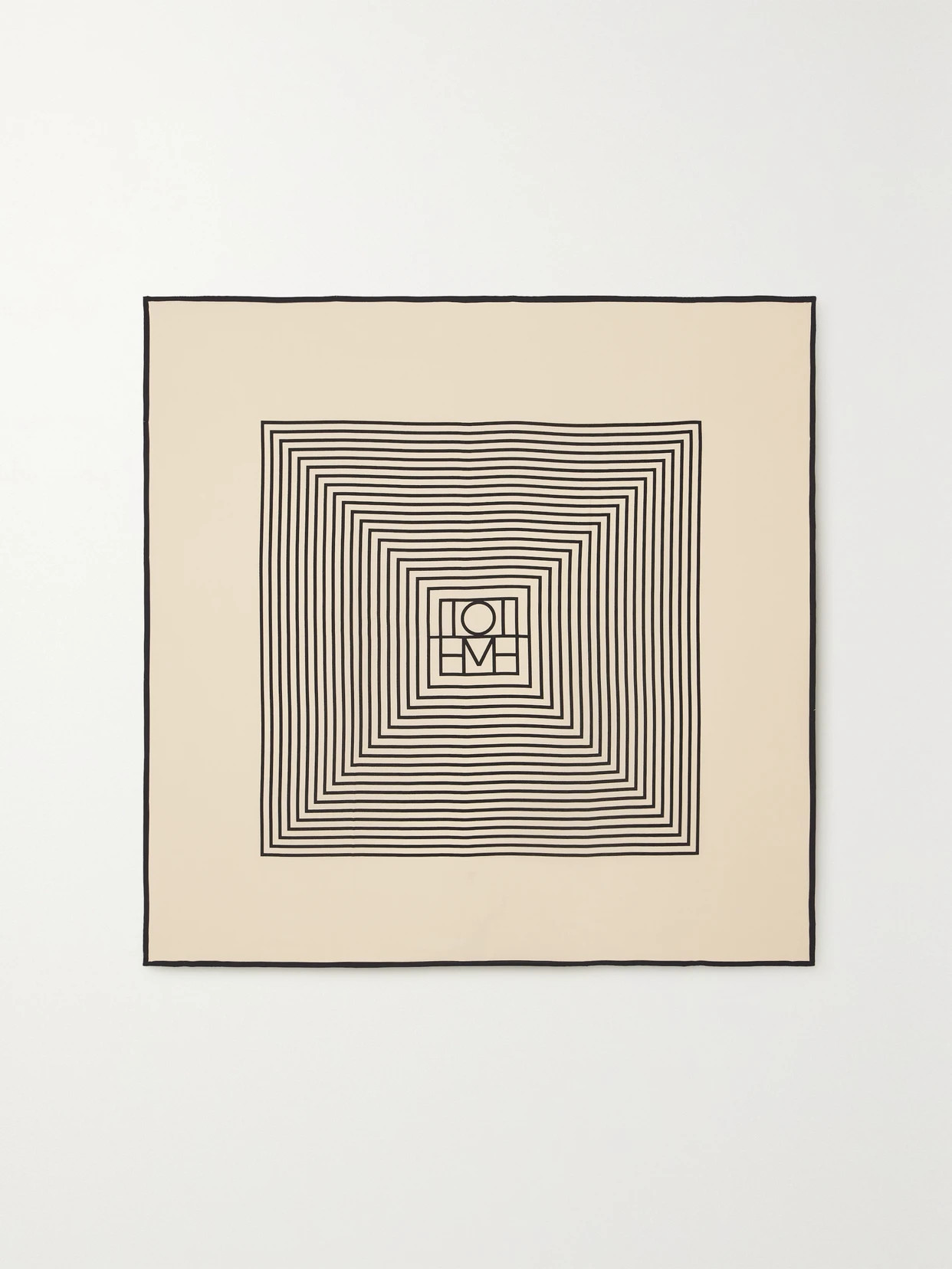 TOTEME - Striped Silk Crepe De Chine Scarf - Cream | NET-A-PORTER (UK & EU)