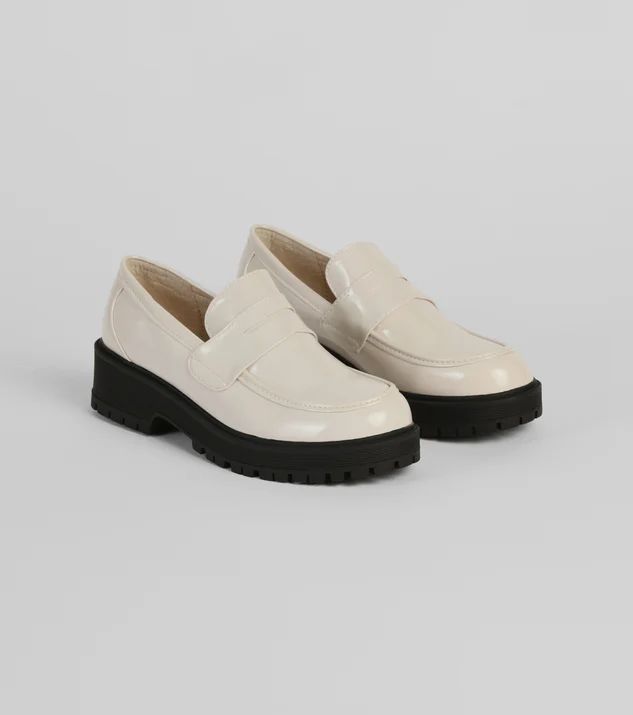 Breaking Routine Patent Leather Lug Loafers | Windsor Stores
