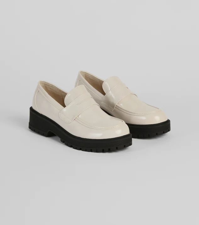 Breaking Routine Patent Leather Lug Loafers | Windsor Stores