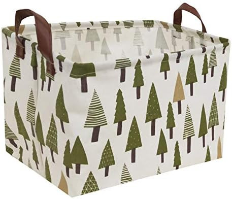 Sanjiaofen Rectangular Canvas Storage Bins,Waterproof Storage Basket,Collapsible Toy Organizer Bin w | Amazon (US)