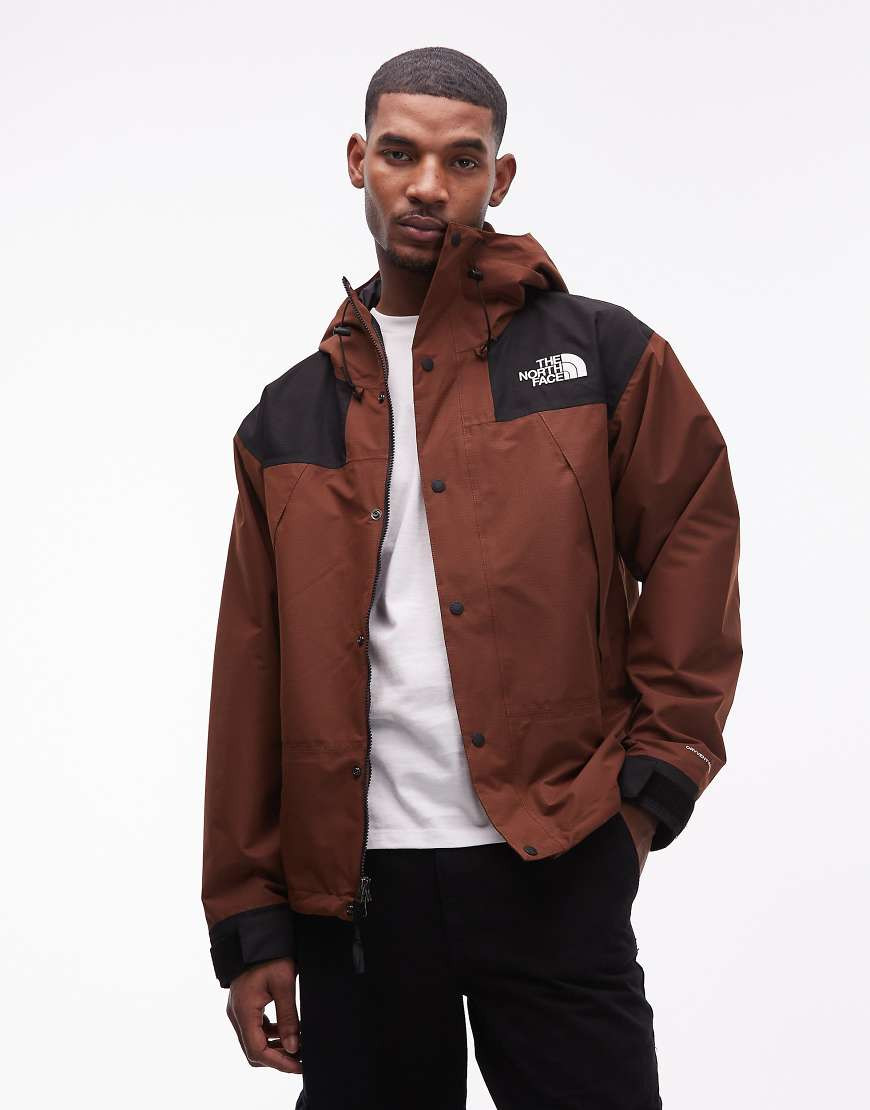 The North Face Dryvent mono hooded mountain jacket in brown | ASOS (Global)