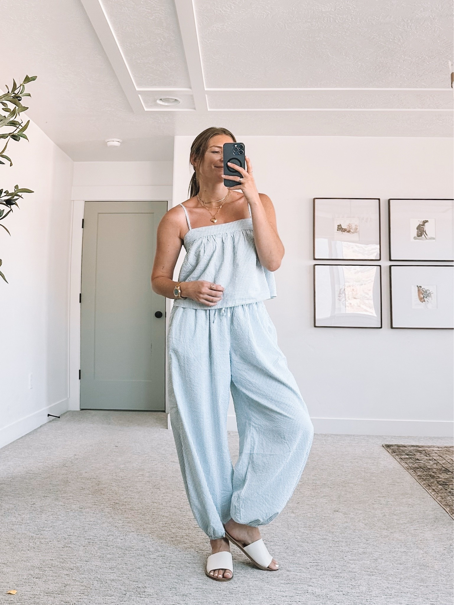 summer outfit idea - the cutest aerie matching set (wearing medium on bottom, small on top, comes in other colors)

#LTKootd #LTKmomlife #LTKgrwm