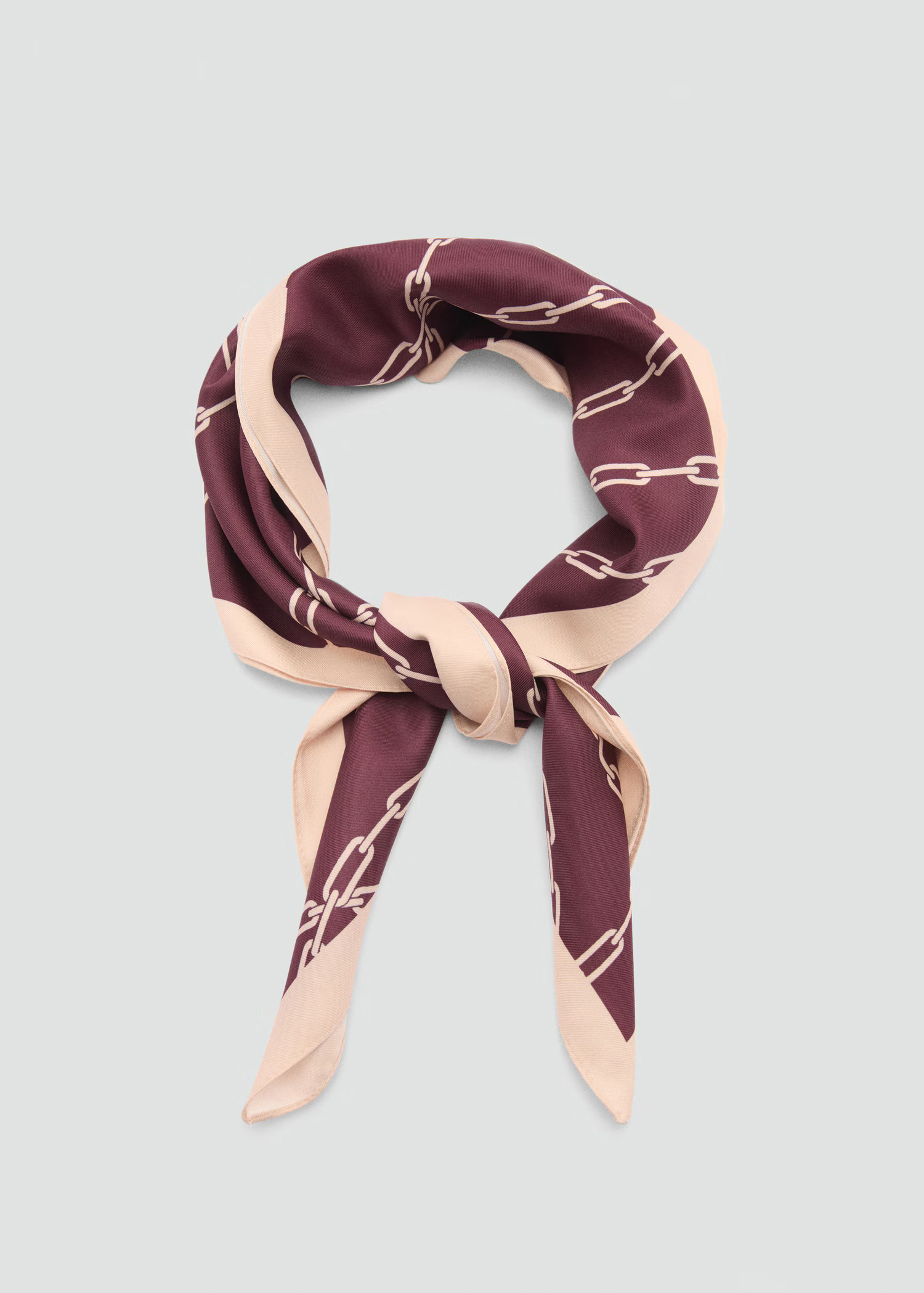 Chain-print scarf - Women | MANGO United Kingdom | MANGO (UK)