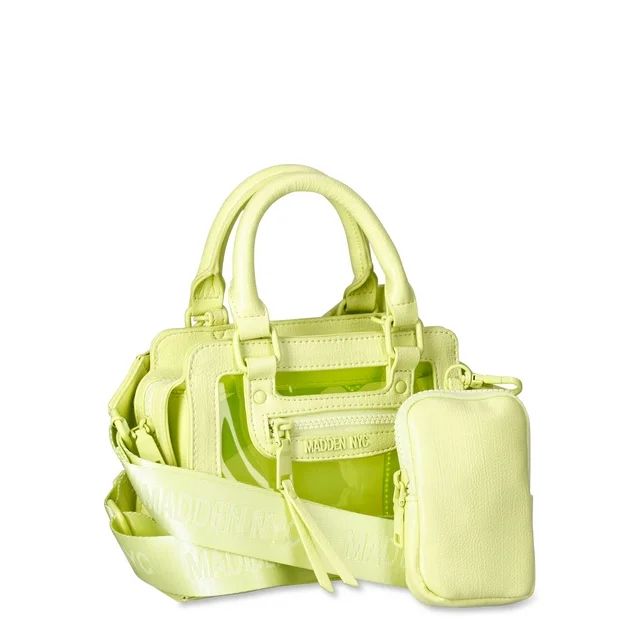 Madden NYC Women's Mini Satchel with Pouch, Lime Green | Walmart (US)