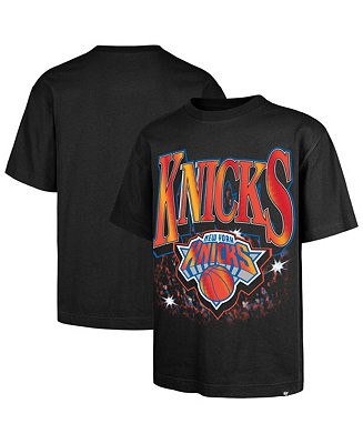 Men's Black New York Knicks Past Champs Collection Flashbulb Foundation T-Shirt | Macy's