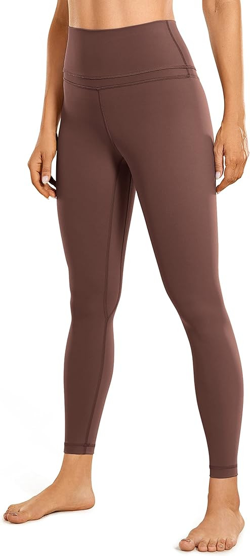 CRZ YOGA Women's Naked Feeling Workout Leggings 25 Inches - 7/8 High Waist Yoga Tight Pants | Amazon (US)