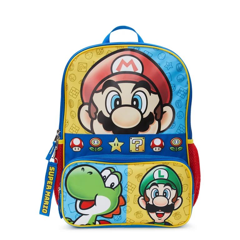 Nintendo Kids Super Mario Bros. Mario World 17" Laptop Backpack | Walmart (US)