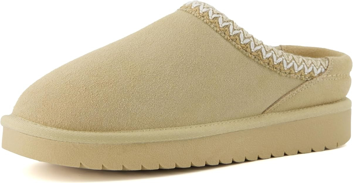 CUSHIONAIRE Women's Keto Slip-On Suede Mule Slipper - Cozy & Stylish, Memory Foam & Faux Fur Lini... | Amazon (US)