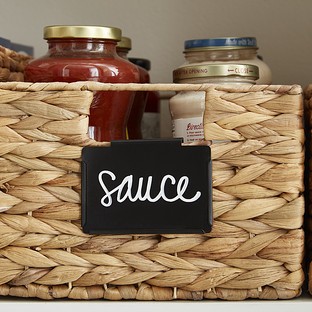 Black Bin Clip Labels Pkg/3 | The Container Store