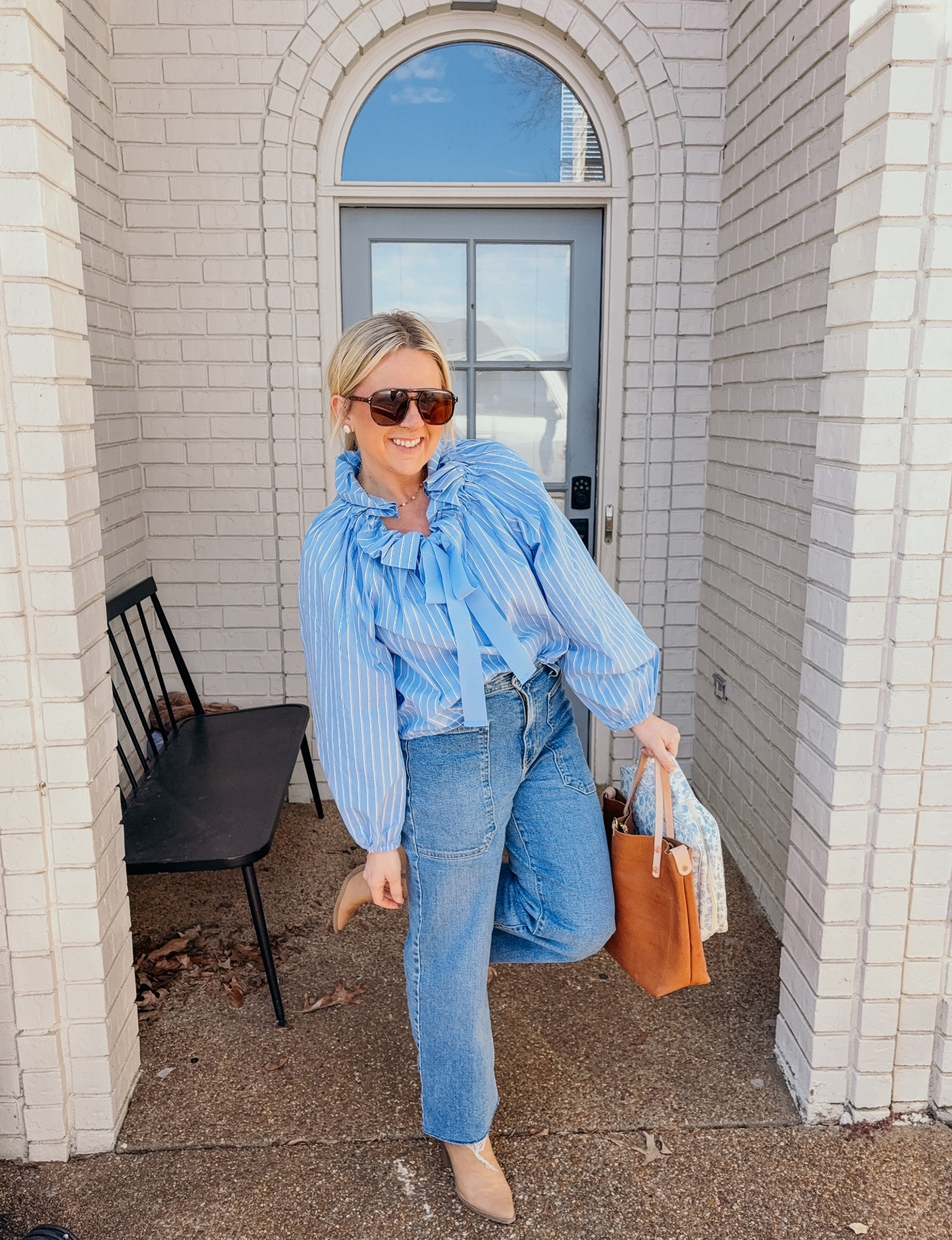 CHURCH OOTD 💙❄️🥶 happy Sunday, y’all!

#ootd #momlife #momofthree #happysunday #sundayfunday 

#LTKootd #LTKPetite #LTKmomlife