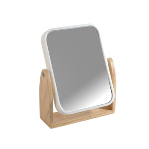 Espelho para Maquiagem de Bancada Branco Plástico e Madeira Scandi Sensea | Leroy Merlin | Leroy Merlin BR
