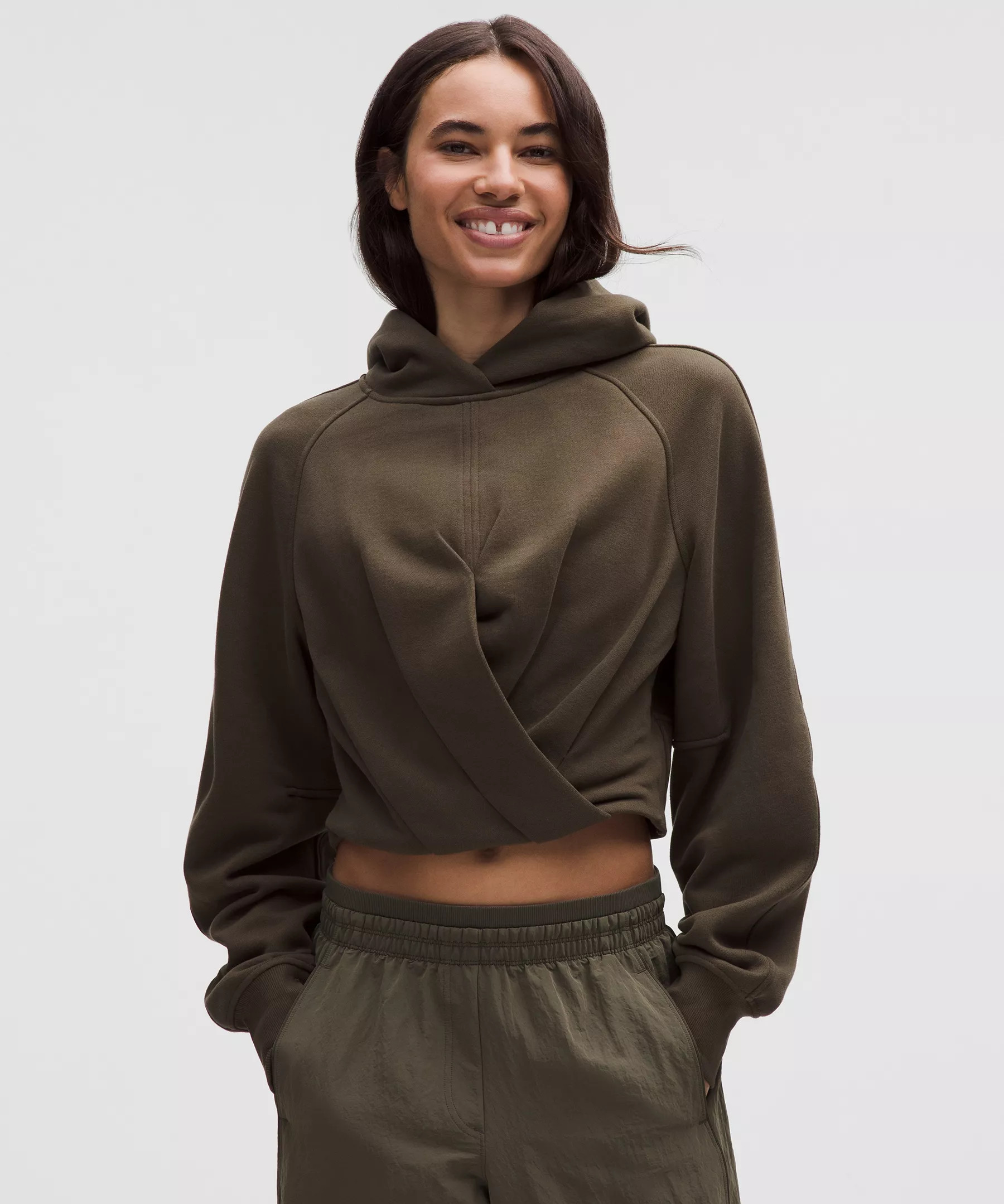 Scuba Cropped Wrap Pullover Hoodie | Lululemon (US)