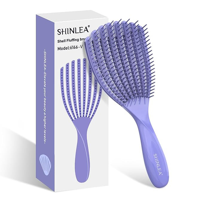 Detangler Brush for Curly Hair, Hairbrush for Wet Dry Thick Thin, Easily Comb Through Curl Hair a... | Amazon (US)