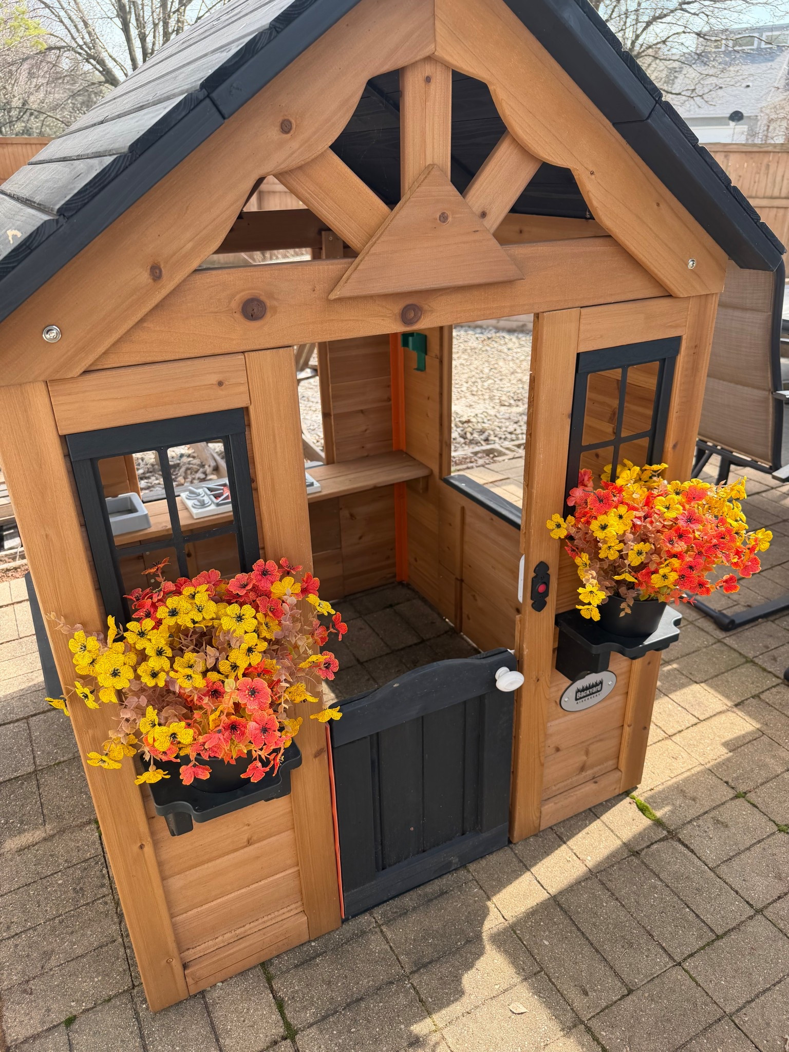 We got this playhouse last year and it has held up so well! It’s so cute! Today we added some pots and artificial flowers for a little spring refresh 

#LTKHome #LTKKids