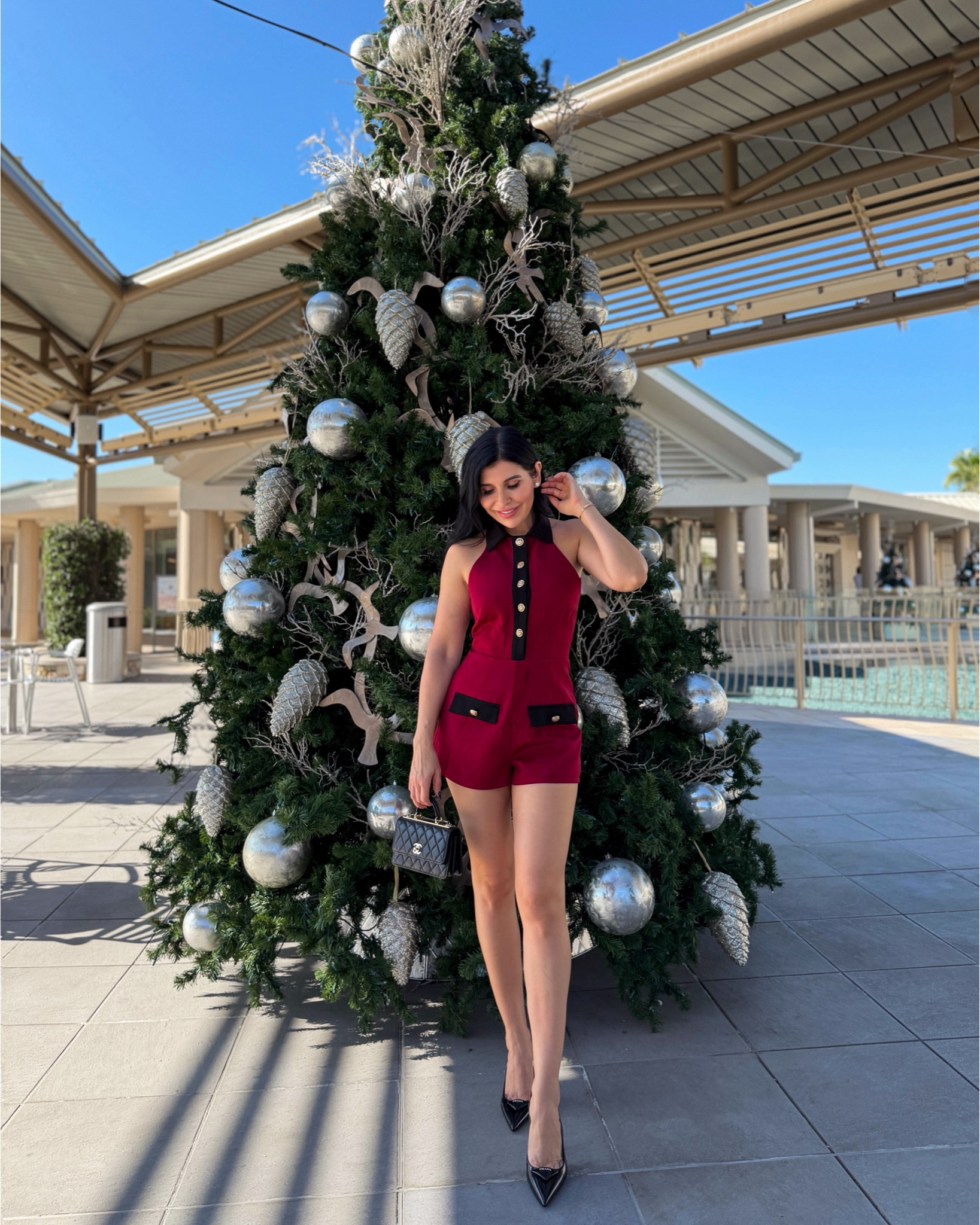 Revolve burgundy classy chic holiday romper ❤️

#LTKootd #LTKHoliday #LTKFindsUnder100