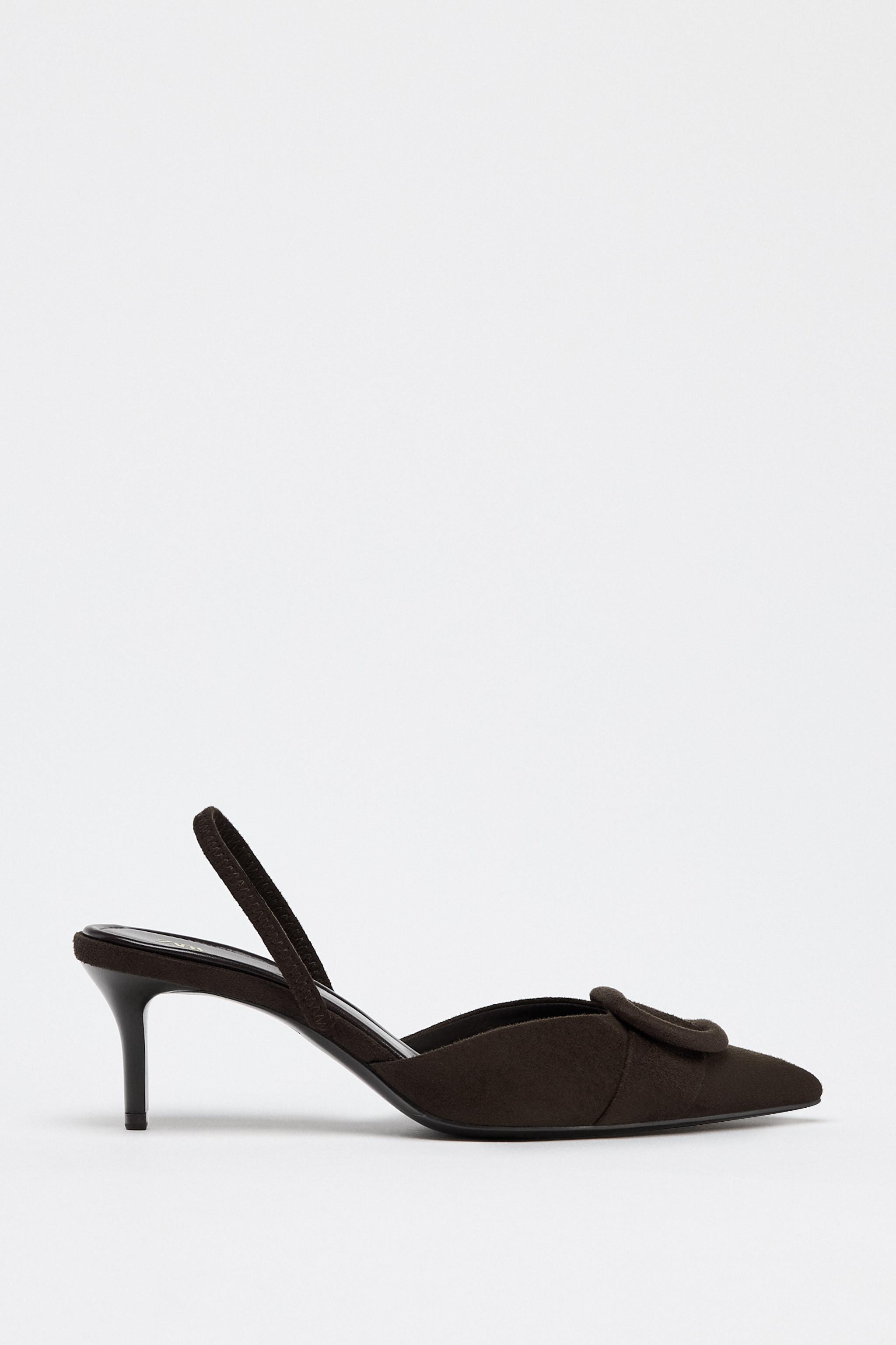 BUCKLE SLINGBACK HEELS | Zara US