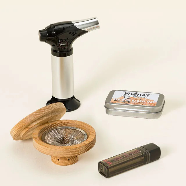 Glass Topper Cocktail Smoker, Smoker Kit - with Torch & Butane | UncommonGoods