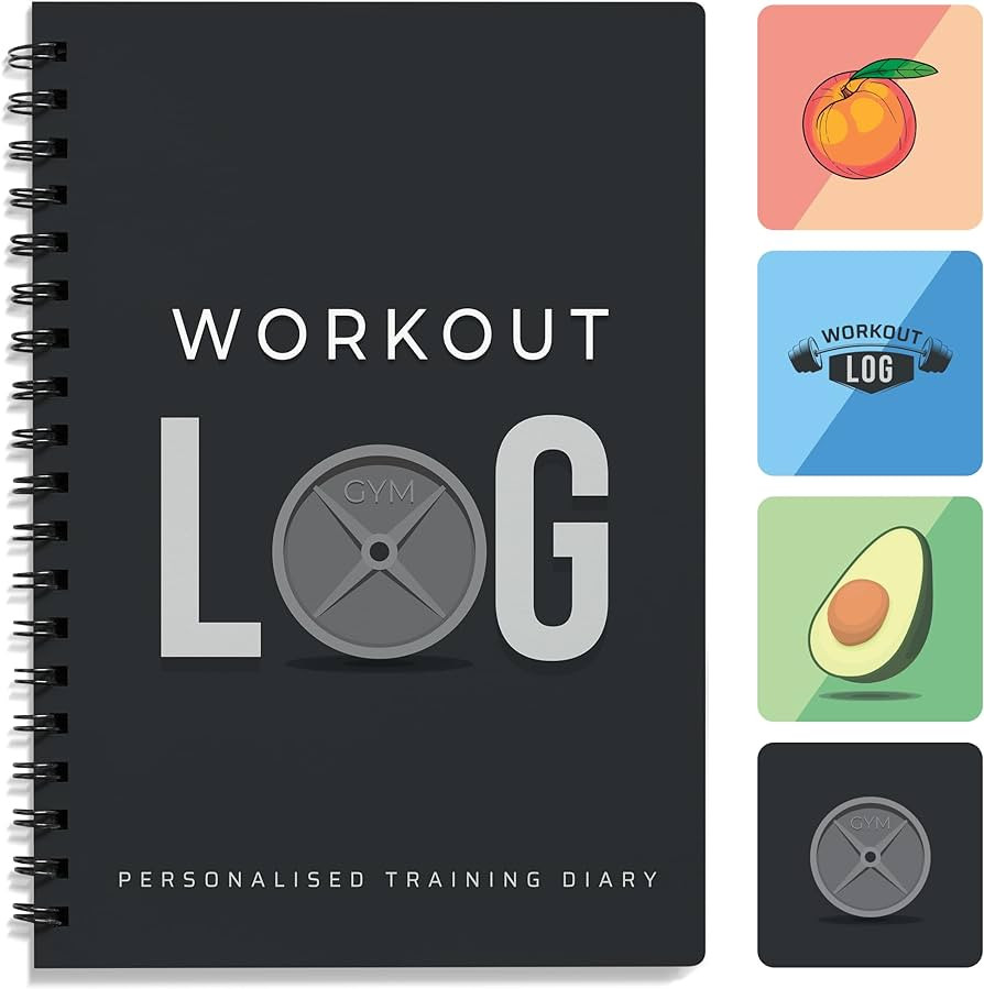 Workout Planner for Daily Fitness Tracking & Goals Setting - A5 Size, 6” x 8”, Charcoal Gray ... | Amazon (US)