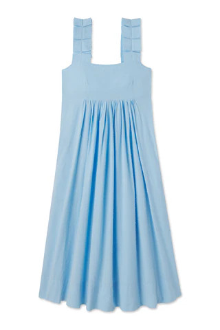Lolly Dress in Morning Blue | Lake Pajamas