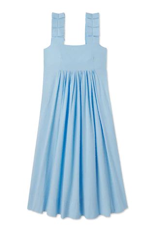 Lolly Dress in Morning Blue | Lake Pajamas