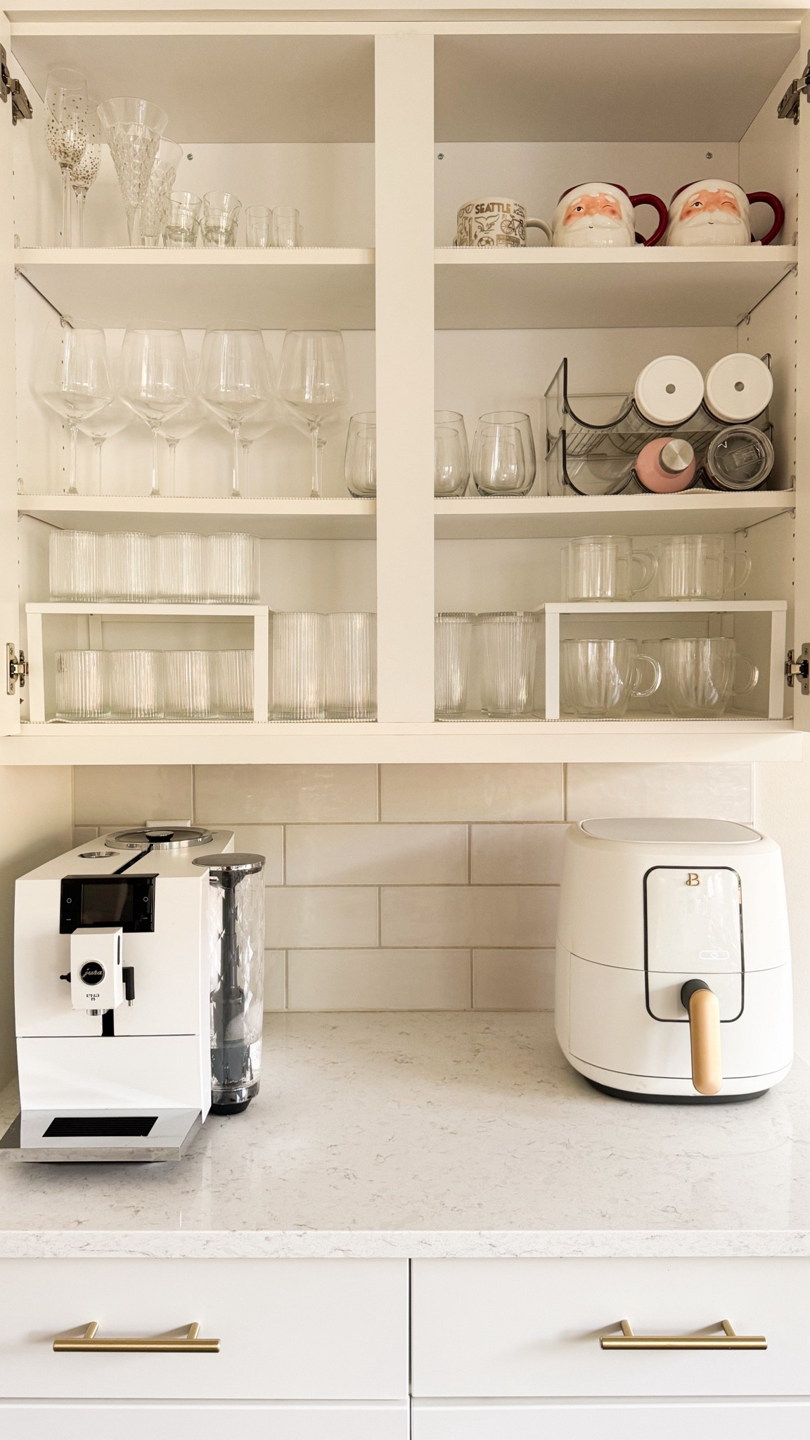 Glassware organization! 

Amazon glassware, Home finds, glass cups with lids and straws, cocktail glasses drinking set, coffee mugs, Spice Rack, Cabinet Shelf Organizers, Stackable Water Bottle Organizer, Plastic Free-Standing Stackable 3 Bottle Storage Holder Rack

#LTKSeasonal #LTKhome #LTKfindsunder50