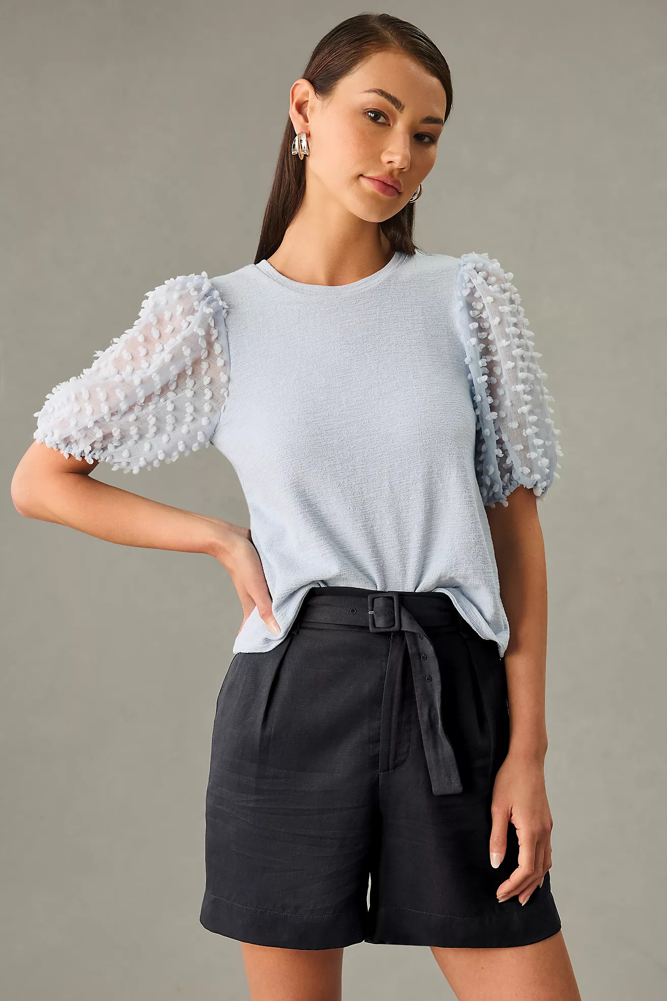 Maeve Woven Puff-Sleeve Top | Anthropologie (US)