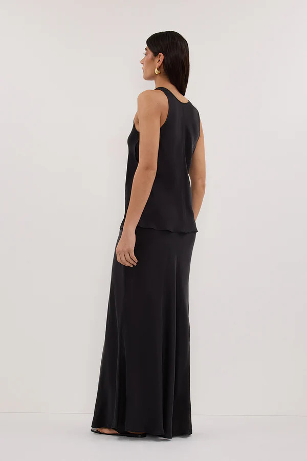 COLETTE BLACK SILK SKIRT | DISSH