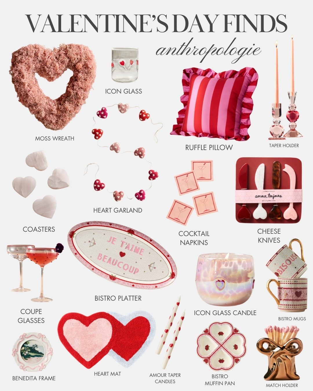 The cutest Anthro finds to get ready for Valentine’s Day! 

#Anthropologie #ValentinesDay #SeasonalDecor #GalentinesDay #Hosting #Holidays

#LTKHome #LTKSeasonal #LTKHoliday