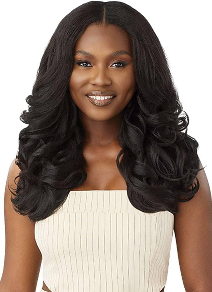 Outre Big Beautiful Hair - Leave Out Wig - Dominican Body Curl 20" (NATURAL BLACK) | Amazon (US)