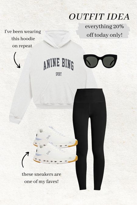 One of my repeat outfits is on sale for 20% off today only! Use code HAPPY20. I have the sweatshirt in size Medium for a more oversized look ✨

Revolve sale; athleisure style; mom style; casual style; spring outfit; beyond yoga; black leggings; oncloud sneakers; Anine Bing hoodie

#LTKsalealert #LTKstyletip #LTKshoecrush