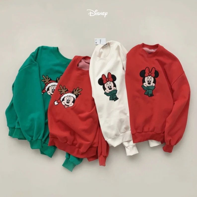 Holiday mickey sweatshirt, Christmas mickey sweatshirt, mickey and minnie | Etsy (US)